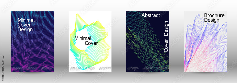 Cover design template set 