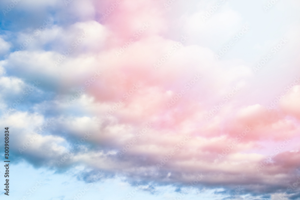 Fantastic soft white clouds against blue sky Fantastic soft white clouds against blue sky