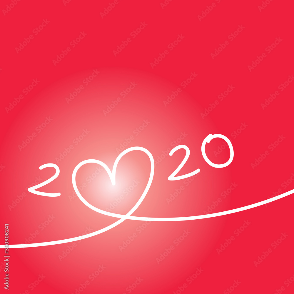 Carte de voeux 2020 sur le concept des rencontres et des relations amoureuses, symbolisé par un dessin au trait ,d’un coeur lumineux. Carte de voeux 2020 sur le concept des rencontres et des relations amoureuses, symbolisé par un dessin au trait ,d’un coeur lumineux.