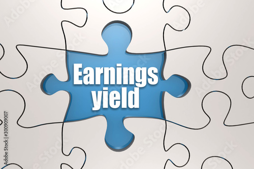 Earnings Yield word on jigsaw puzzle