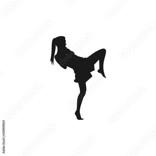 kick boxing Sport Silhouettes Activity, art vector design