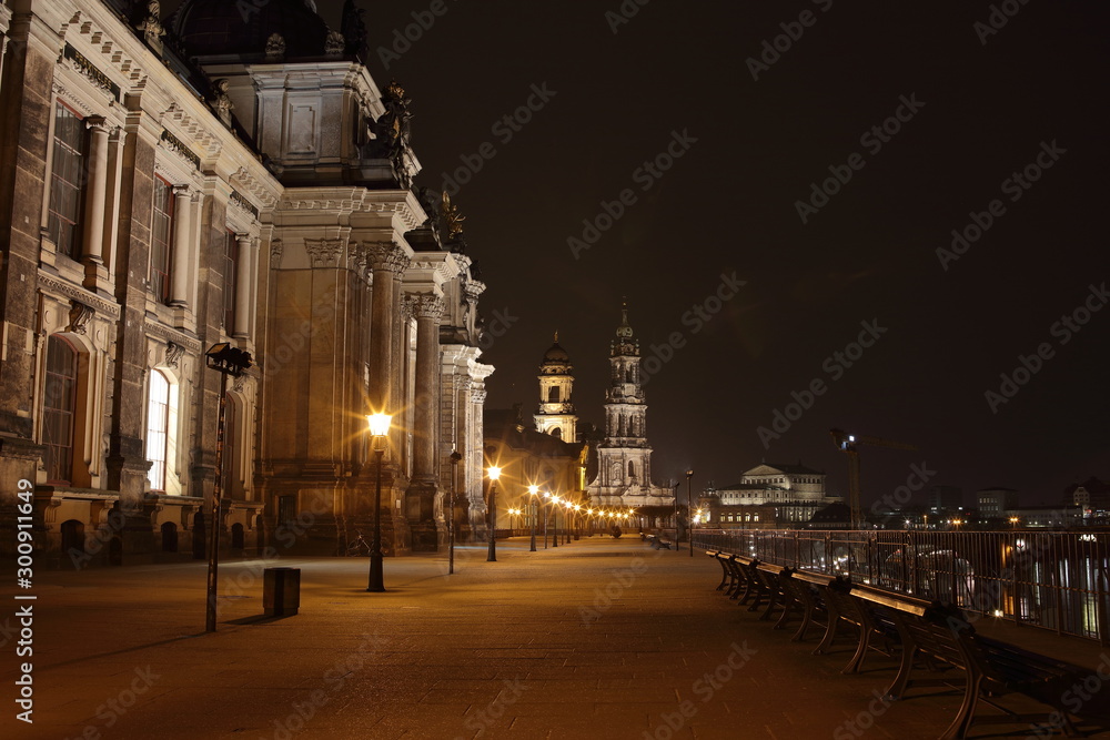 Fototapeta premium Dresden Elb Promenade