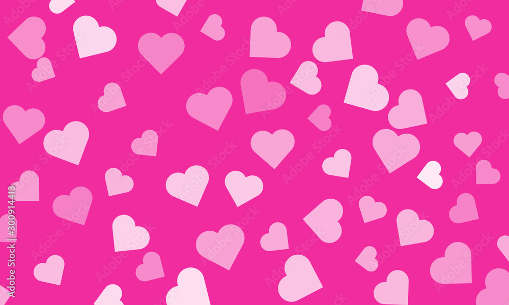 Heart shape on pink background – illustration Heart shape on pink background – illustration
