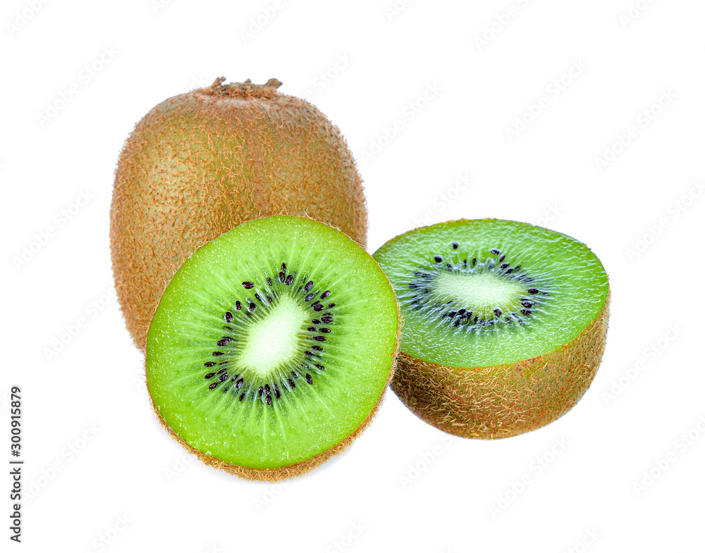 Fototapeta premium Kiwi fruit isolated on white background.