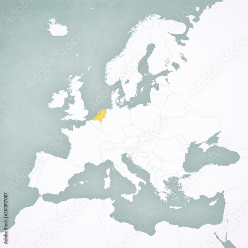 Map of Europe - Netherlands
