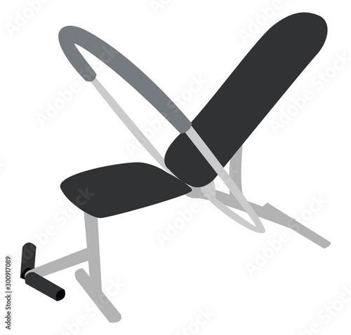 Training apparatus, illustration, vector on white background.