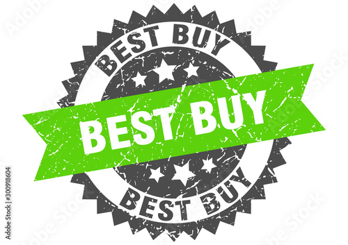 best buy grunge stamp with green band. best buy