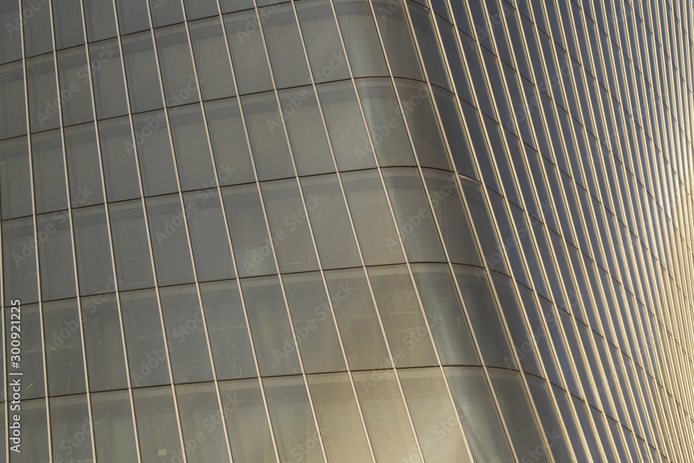 Obraz premium detail of the windows of skyscrapers