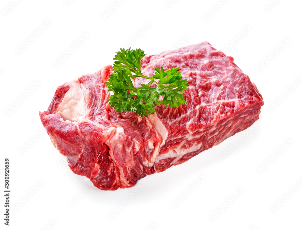 Obraz premium beef isolated on white background