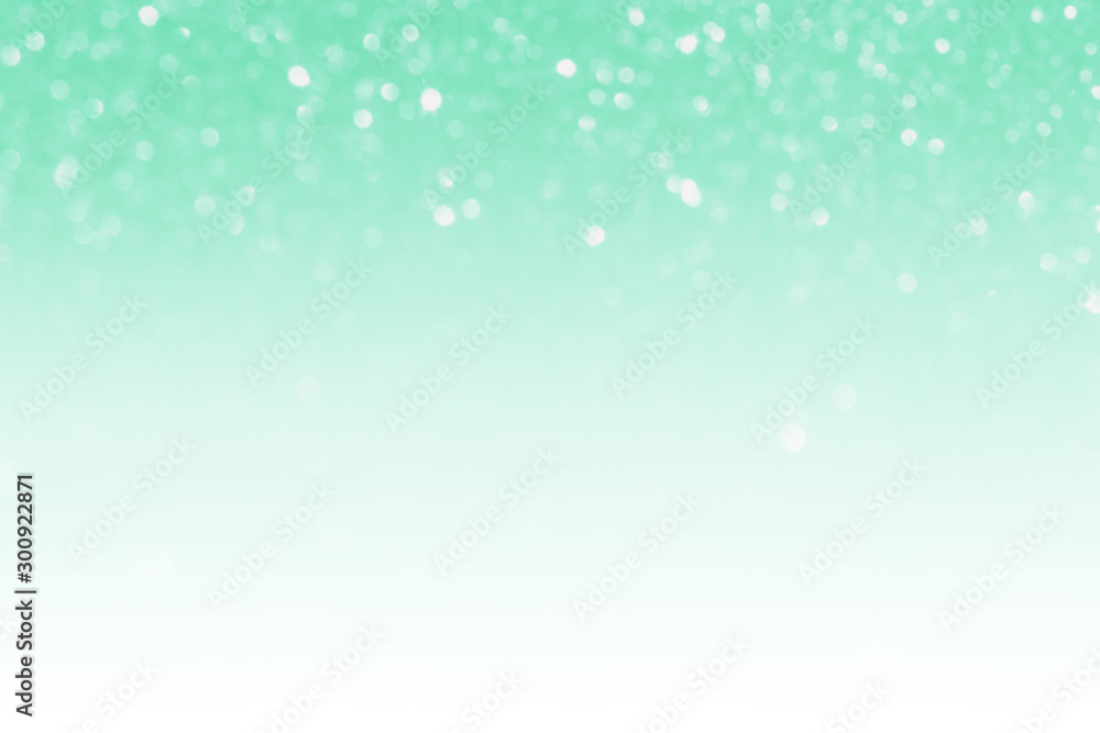 Defocused abstract mint color background.