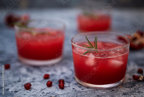 Wallpaper Mural Pomegranate cocktail with rosemary Torontodigital.ca
