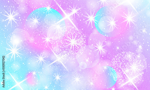 Fluid shapes composition. Fantasy universe.