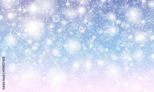 Falling snow background. Vector illustration
