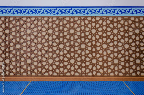 the interior of the Muslim mosque in the ancient Iranian style. interior design of the mosque.