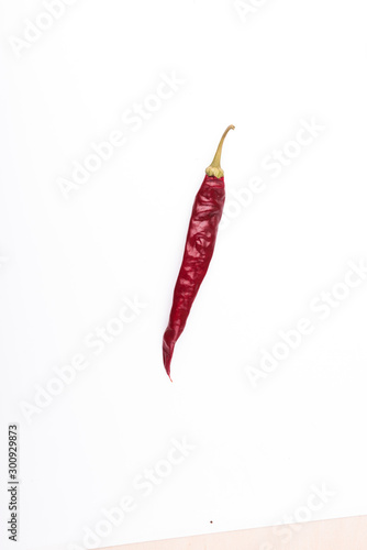 red chili pepper isolated on white background
