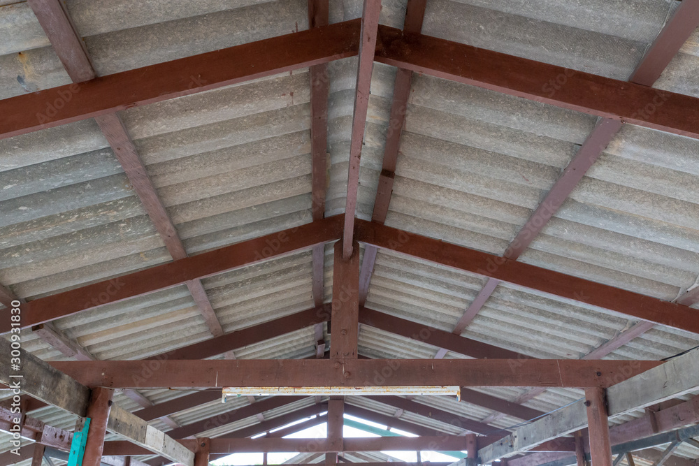 Roof top of industrial, roof structures of industrial building. Structural of roof industrial. Roof top of industrial, roof structures of industrial building. Structural of roof industrial.