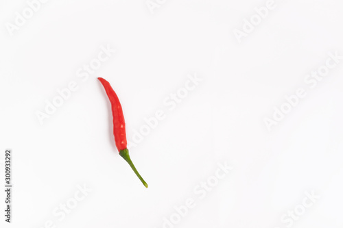 Red chilli in isolared white background