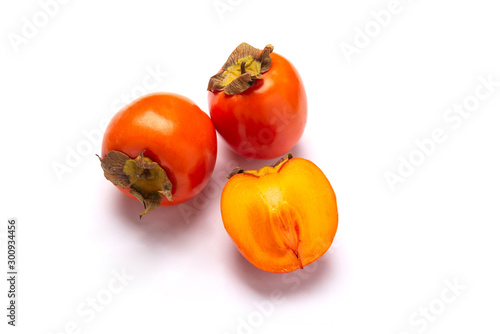 Persimmon isolated on white background
