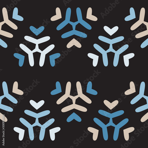 Seamless pattern with geometric elements.