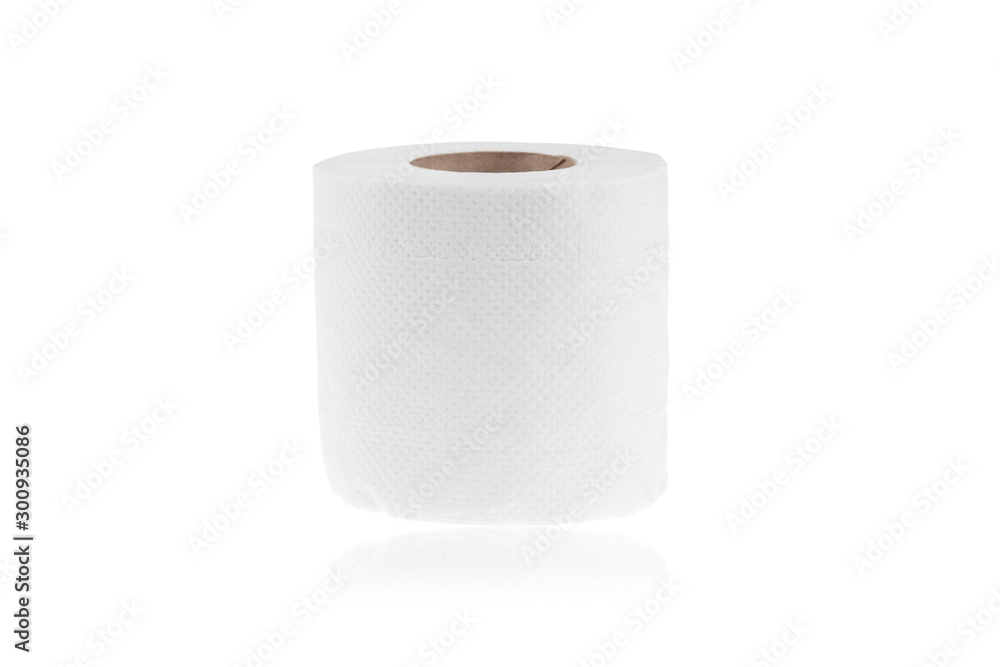 Roll of toilet paper or tissue isolated on white background with clipping path. Roll of toilet paper or tissue isolated on white background with clipping path.