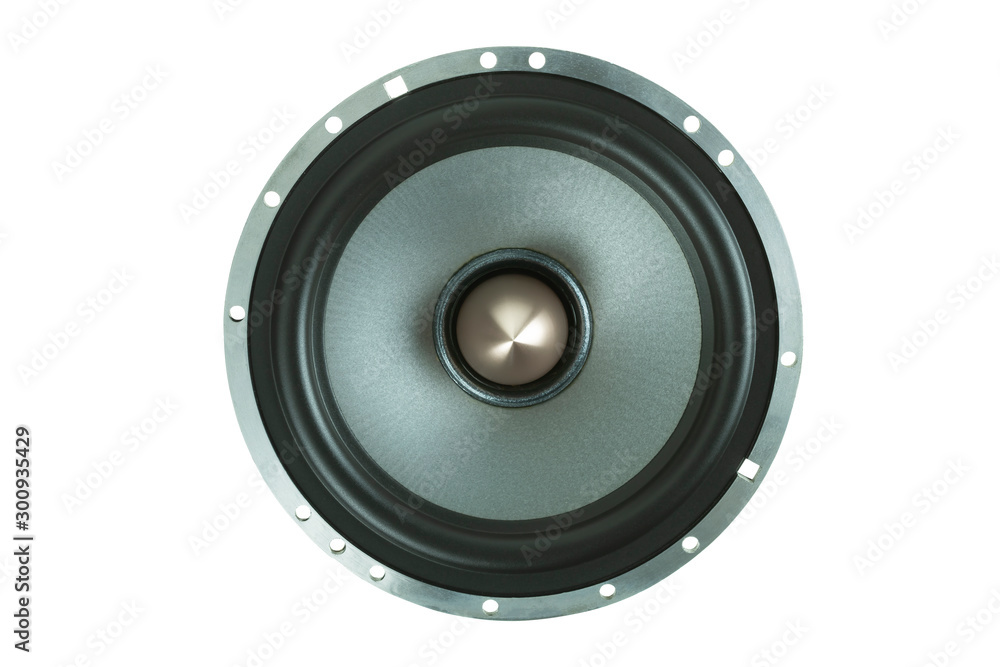 car audio speaker isolated on white background with clipping path. car audio speaker isolated on white background with clipping path.