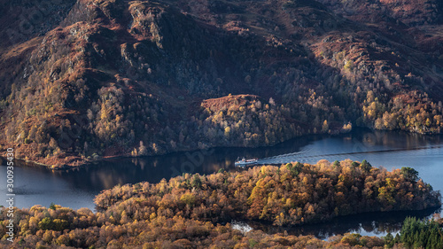 Fotografie Loch Katrine and The steamship Sir Walter Scott