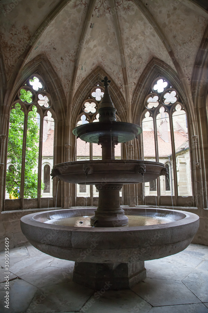 MAULBRONN-0CTOBER 10,2014:Maulbronn Abbey, Germany, medieval Unesco World Heritage monument at October 10,2014