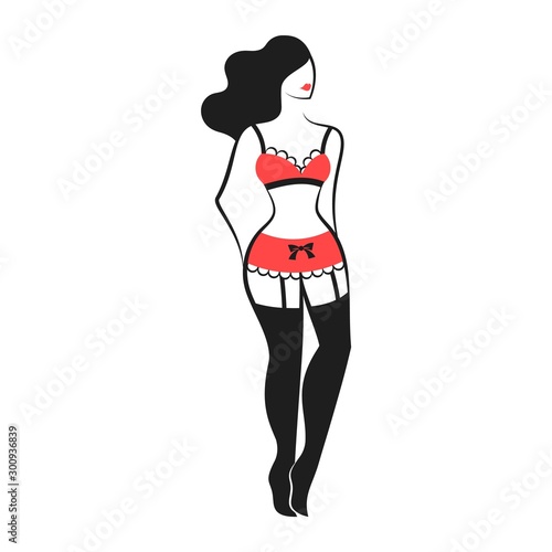 Woman in a lingerie