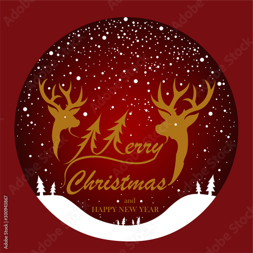 Merry Christmas vector text Calligraphic Lettering design card template.Calligraphy Font style Banner.