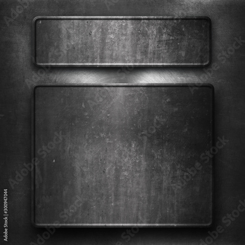 Принти на полотні Metal plate