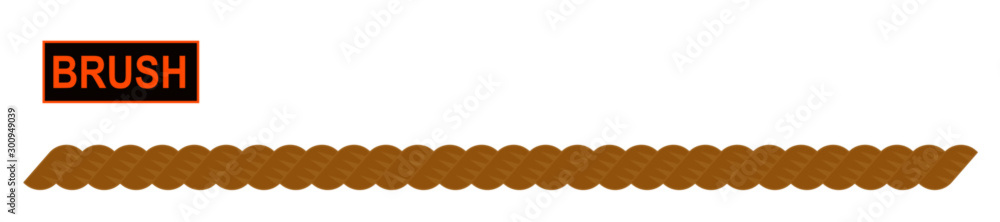 Cord thread ribbon yarn illustrator brush for fashion and digital illustration. Cord thread ribbon yarn illustrator brush for fashion and digital illustration.