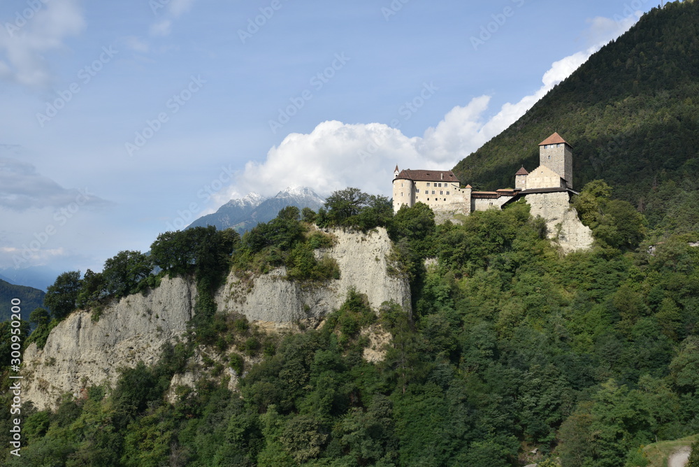 Castle in Dorf Tirol in South Tyrol, Italy