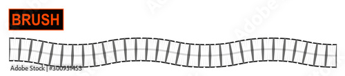 Decorative pleats fabric brush for fashion and digital illustration. Customizable and colorizable. 