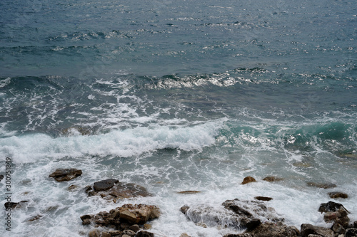 Waves of the sea, rocks 