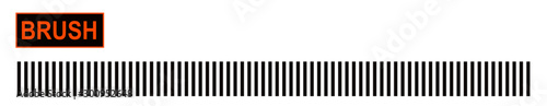 Rib abstract parallel lines brush for fashion and digital illustration.