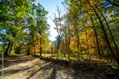 Pathway along the Minute Man National Historical Park in Concord, MA