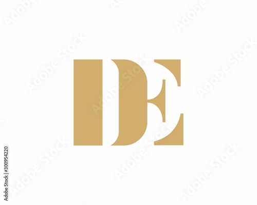 DE Letter Logo Icon 003