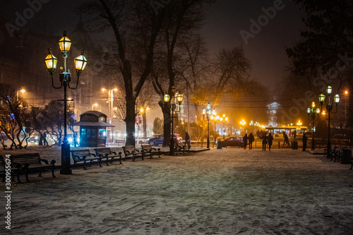 Lviv street in winter © Ruslan