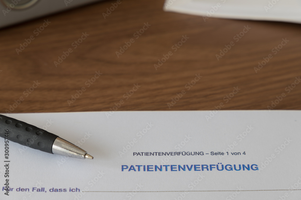 Formular Patientenverfügung Formular Patientenverfügung