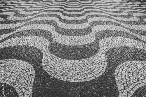 Black and White Portuguese sidewalk