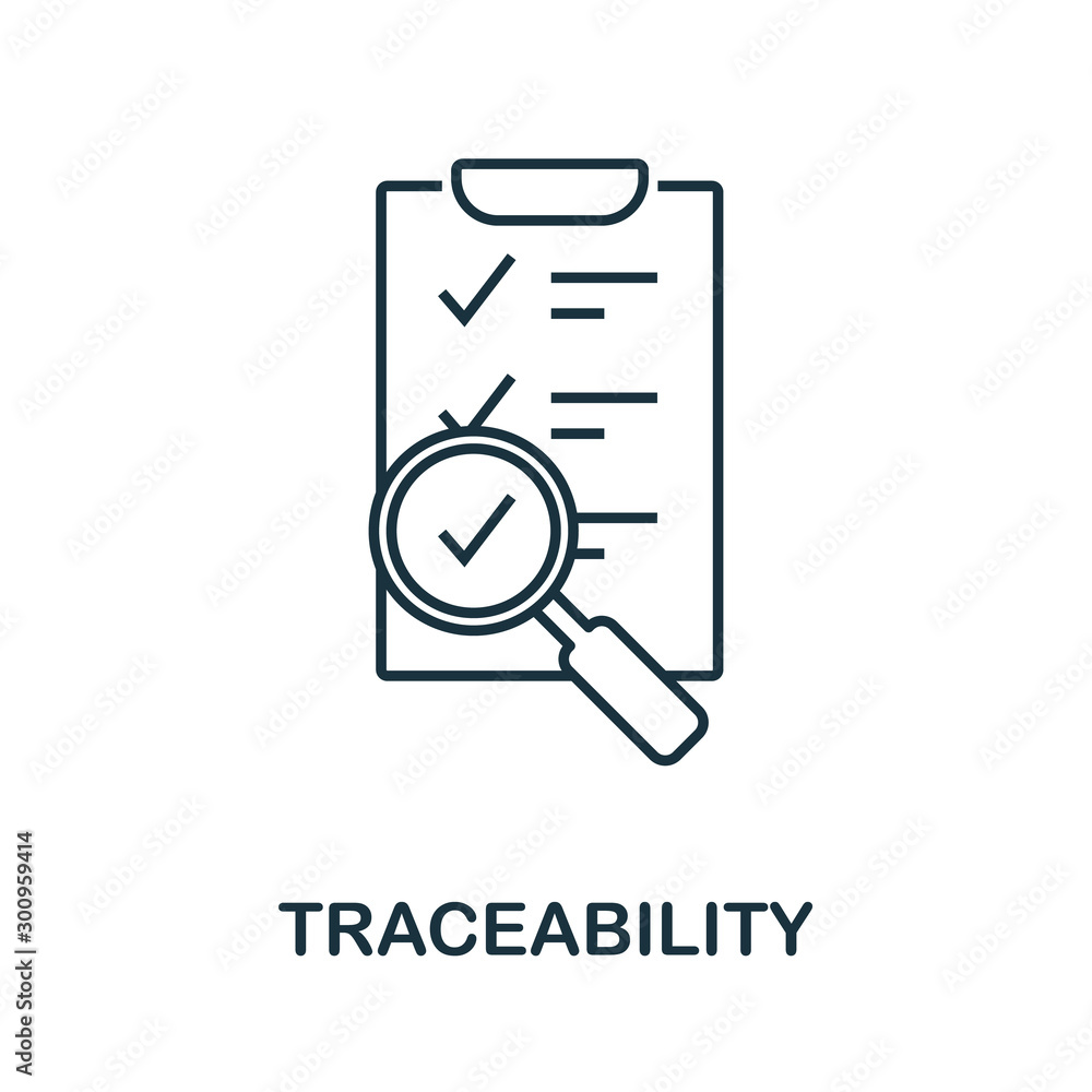 Traceability Icon Outline Style Thin Line Creative Traceability Icon For Logo Graphic Design And More Stock ベクター Adobe Stock