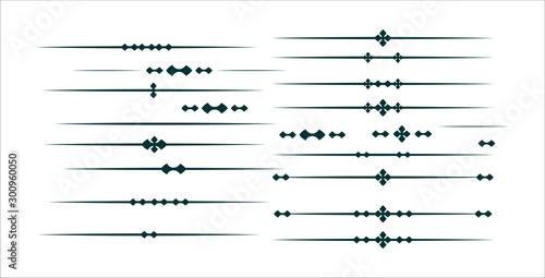Decorative graphic text break