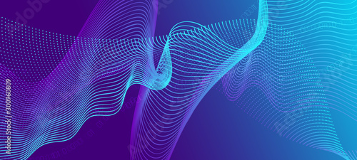 Vector Science Flyer. Matrix Background. Purple 