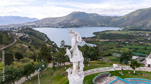 Aerial shot on overlook at Ibarra - Ecuador. Archangel 