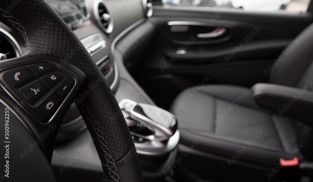 Closeup photo of car interiors