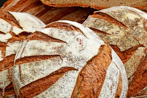 Villarceaux, France - june 9 2019 : organic bread photo