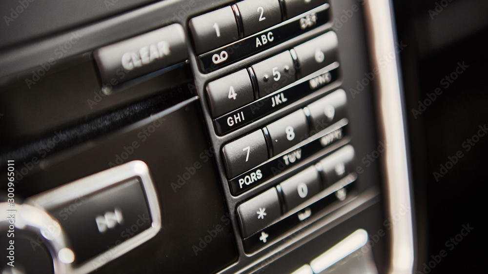 Luxury car interior details. Luxury car interior details.