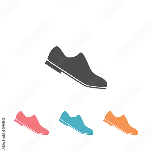 Formal Shoes Icon set. Man Footwear Illustration As A Simple, Trendy Sign Symbol for Design and Websites, Presentation or