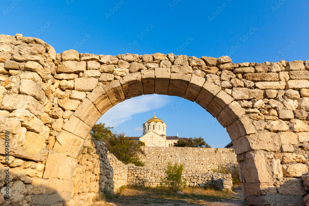 St. Vladimir's ancient Cathedral in Chersonese, Sevastopol, Crimea Russia