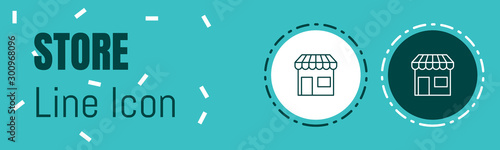 Online Store Line icon. Useful Graphic elements for All Kinds of Designing Work.